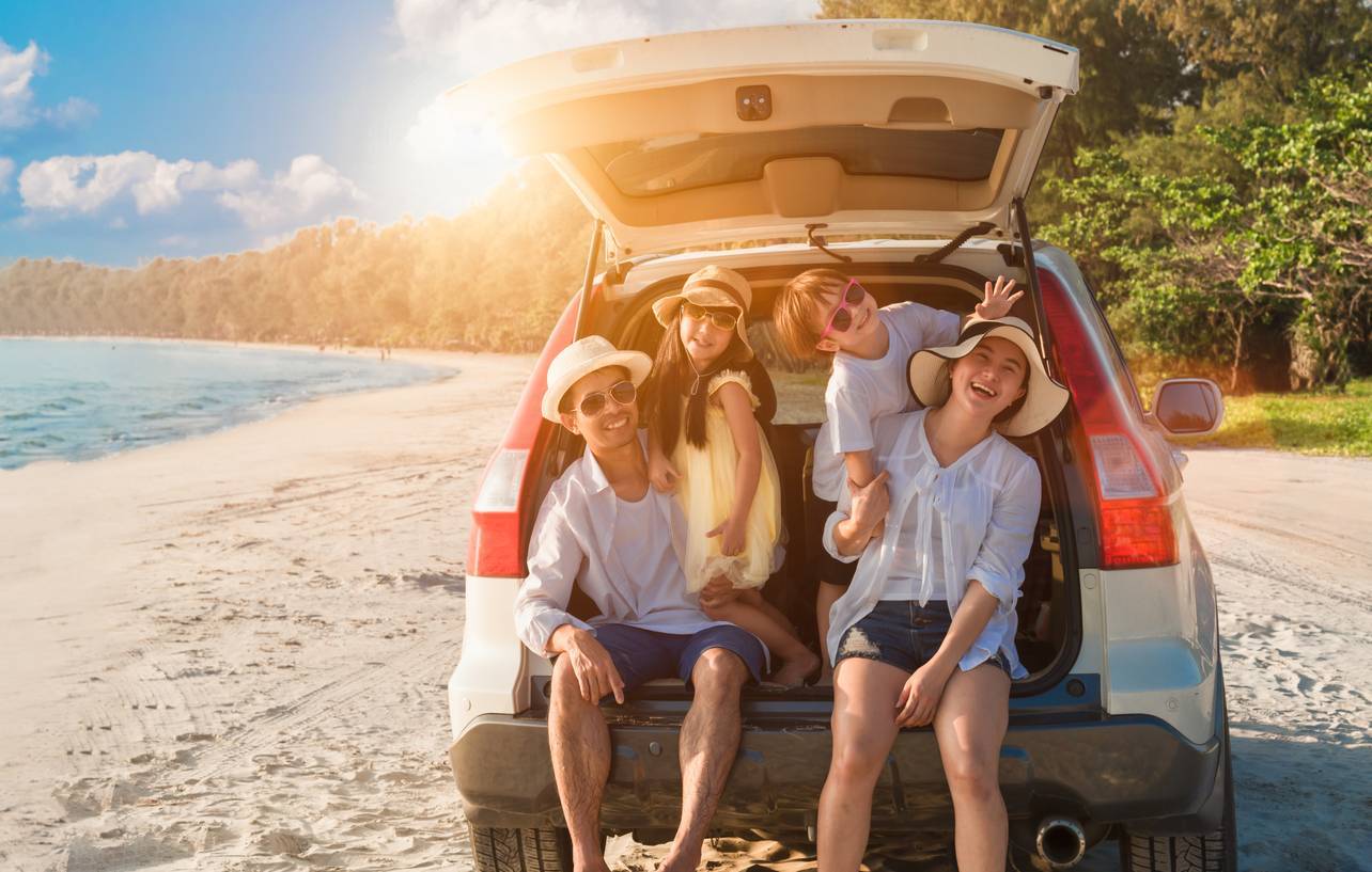 vacances famille avec location voiture